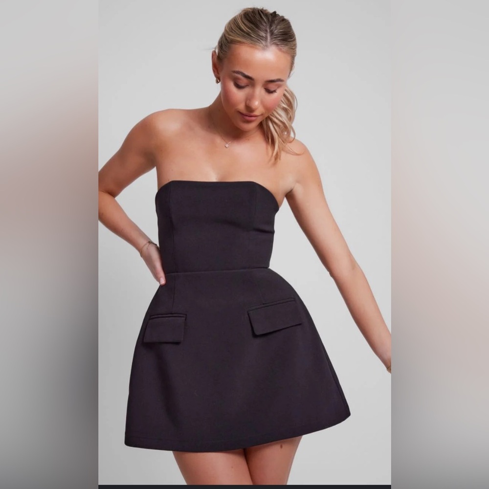 Odd Muse Ultimate Muse Black Strapless Dress